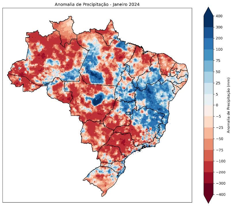 Fig. 3b: Anomalia de precipitação