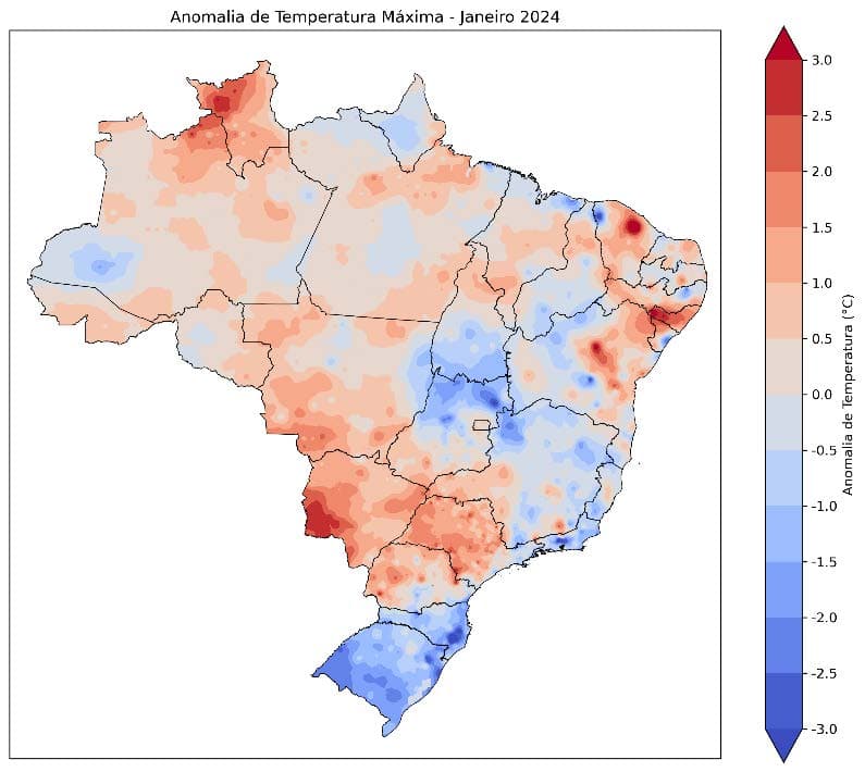 Fig. 4b: Anomalia da temperatura máxima
