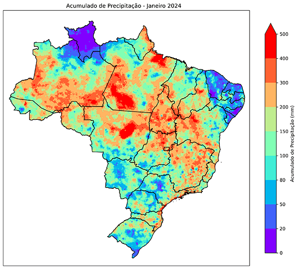 Fig. 1a: Precipitação total