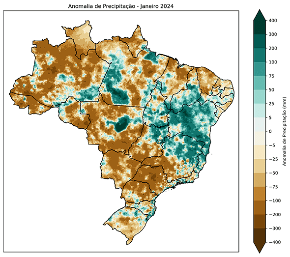 Fig. 1b: Anomalia de precipitação