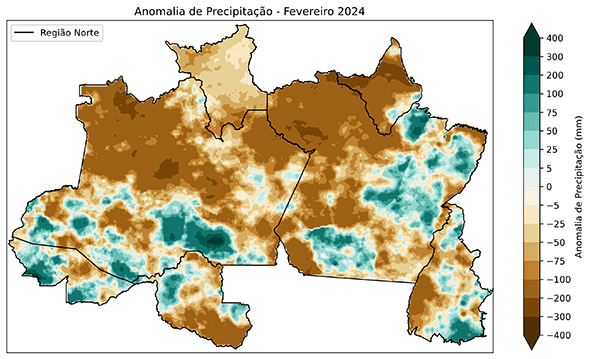 Fig. 1b: Anomalia de precipitação