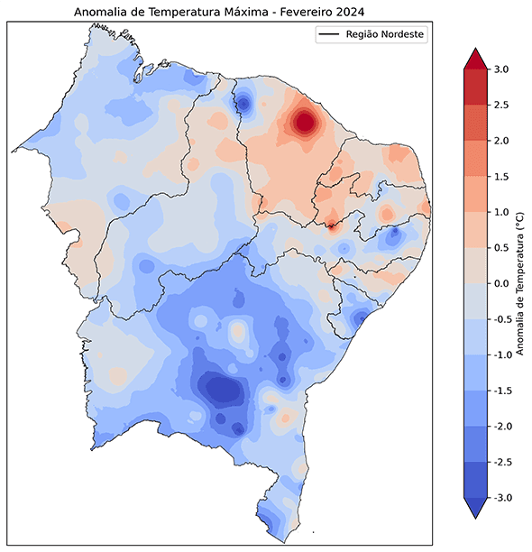 Fig. 7b: Anomalia da temperatura máxima