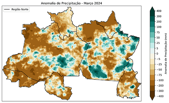 Fig. 1b: Anomalia de precipitação