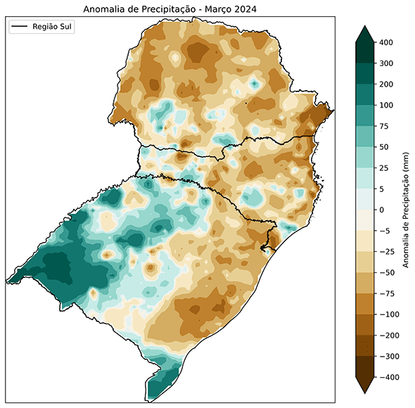 Fig. 5b: Anomalia de precipitação