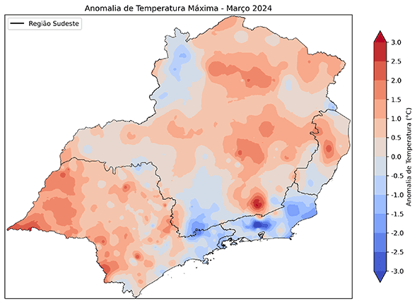 Fig. 9b: Anomalia da temperatura máxima