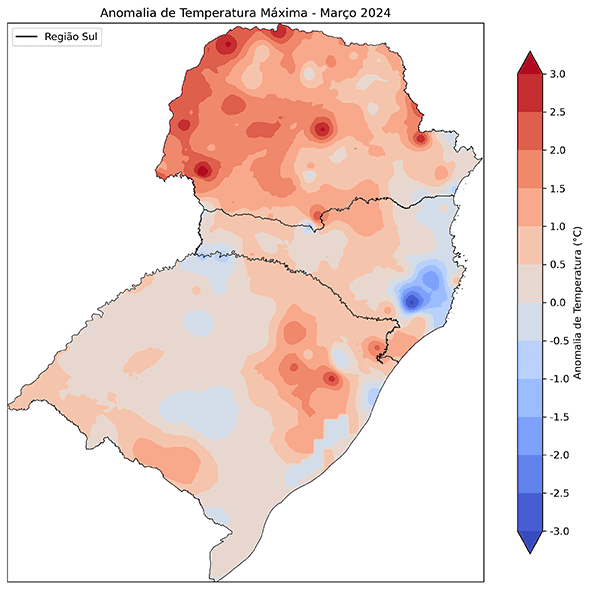 Fig. 10b: Anomalia da temperatura máxima