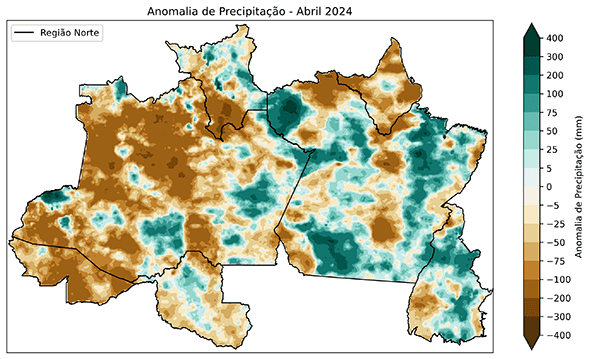 Fig. 1b: Anomalia de precipitação