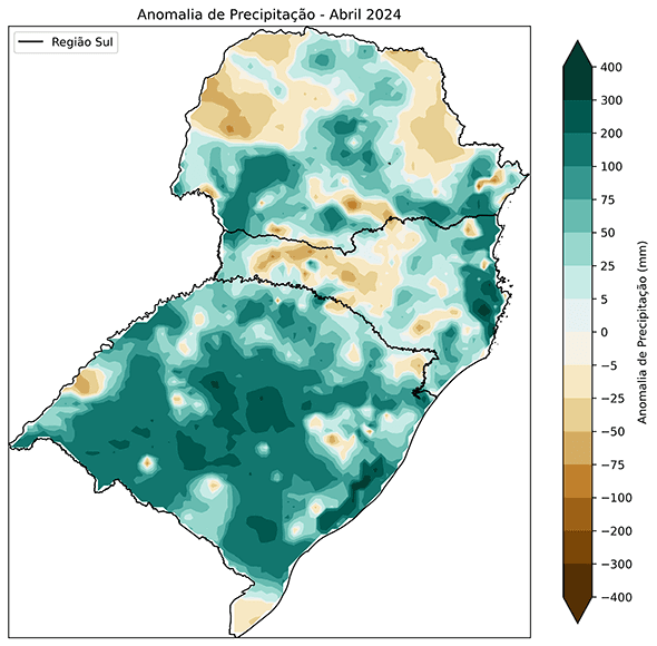 Fig. 5b: Anomalia de precipitação