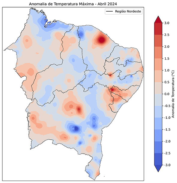 Fig. 7b: Anomalia da temperatura máxima