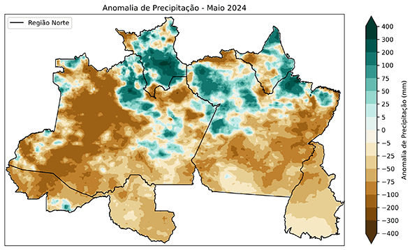 Fig. 1b: Anomalia de precipitação