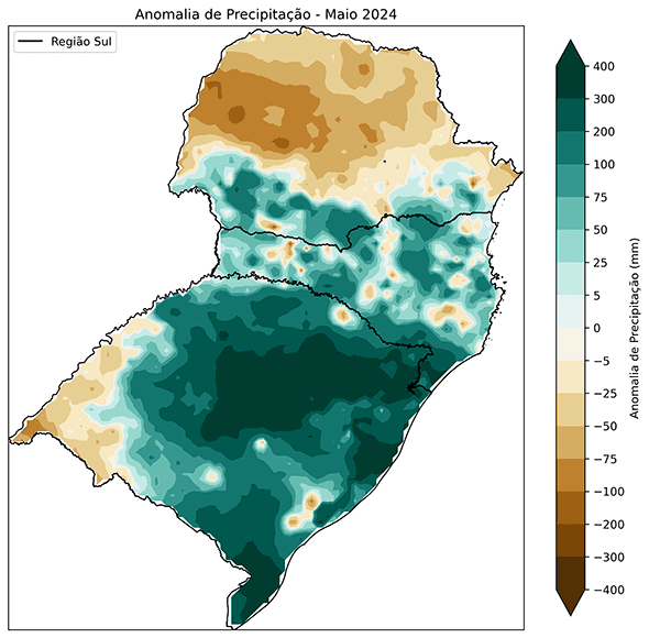 Fig. 5b: Anomalia de precipitação
