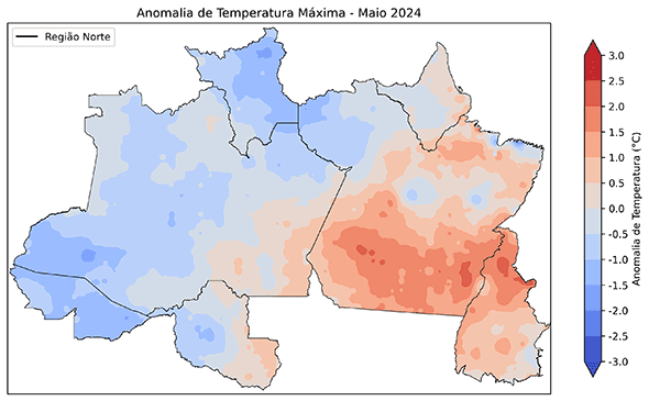 Fig. 6b: Anomalia da temperatura máxima
