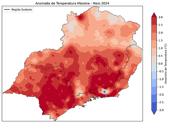 Fig. 9b: Anomalia da temperatura máxima