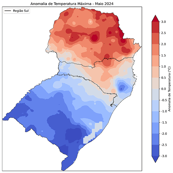 Fig. 10b: Anomalia da temperatura máxima