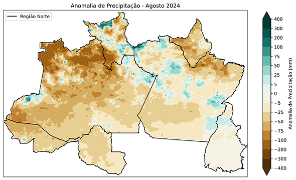 Fig. 1b: Anomalia de precipitação