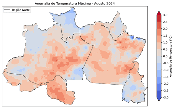 Fig. 6b: Anomalia da temperatura máxima