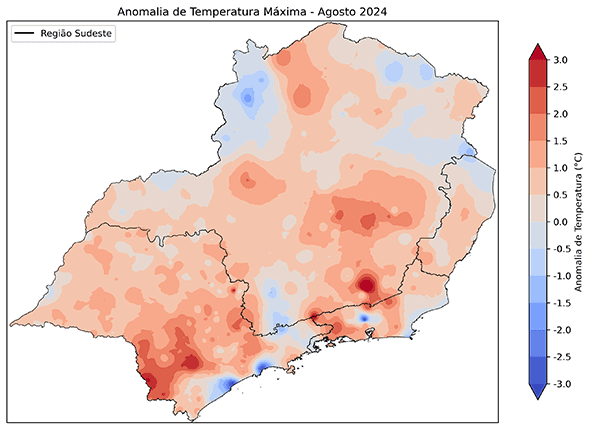 Fig. 9b: Anomalia da temperatura máxima