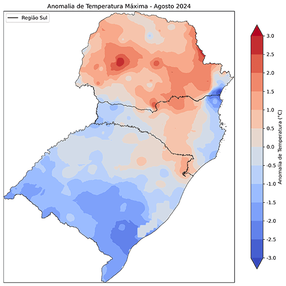 Fig. 10b: Anomalia da temperatura máxima