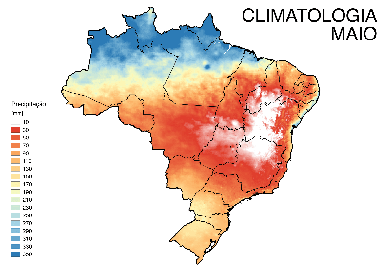 Fig. 7: Média de precipitação em maio