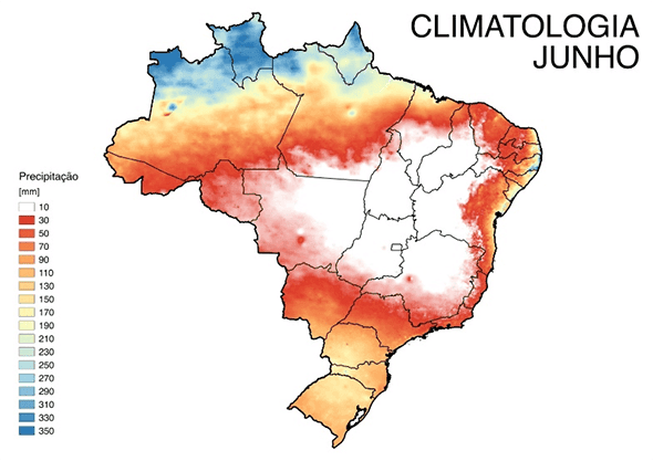 Fig. 7: Média de precipitação em junho