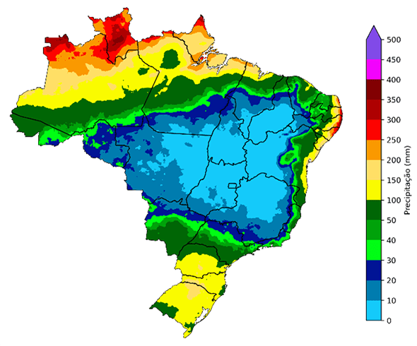 Fig. 3: Média de precipitação em maio