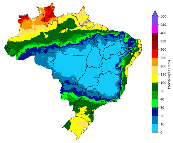 Fig. 5: Média de precipitação em junho