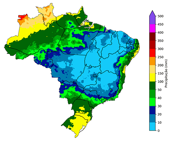Fig. 7: Média de precipitação em agosto