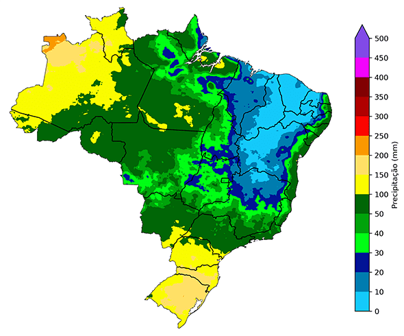 Fig. 5: Média de precipitação em agosto