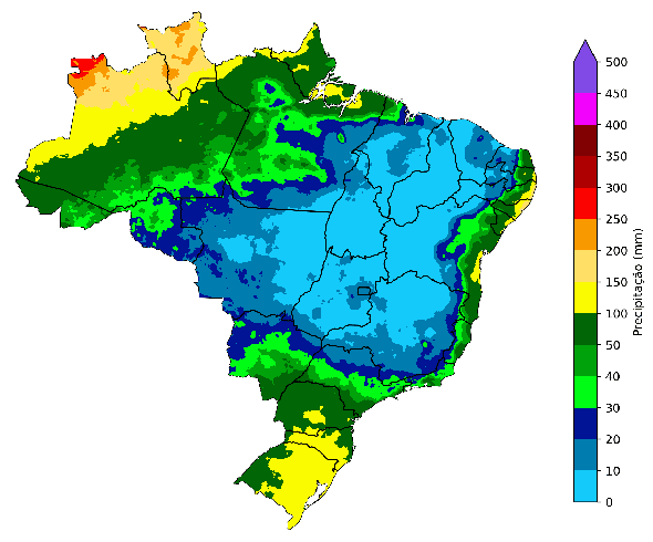 Fig. 3: Média de precipitação em agosto