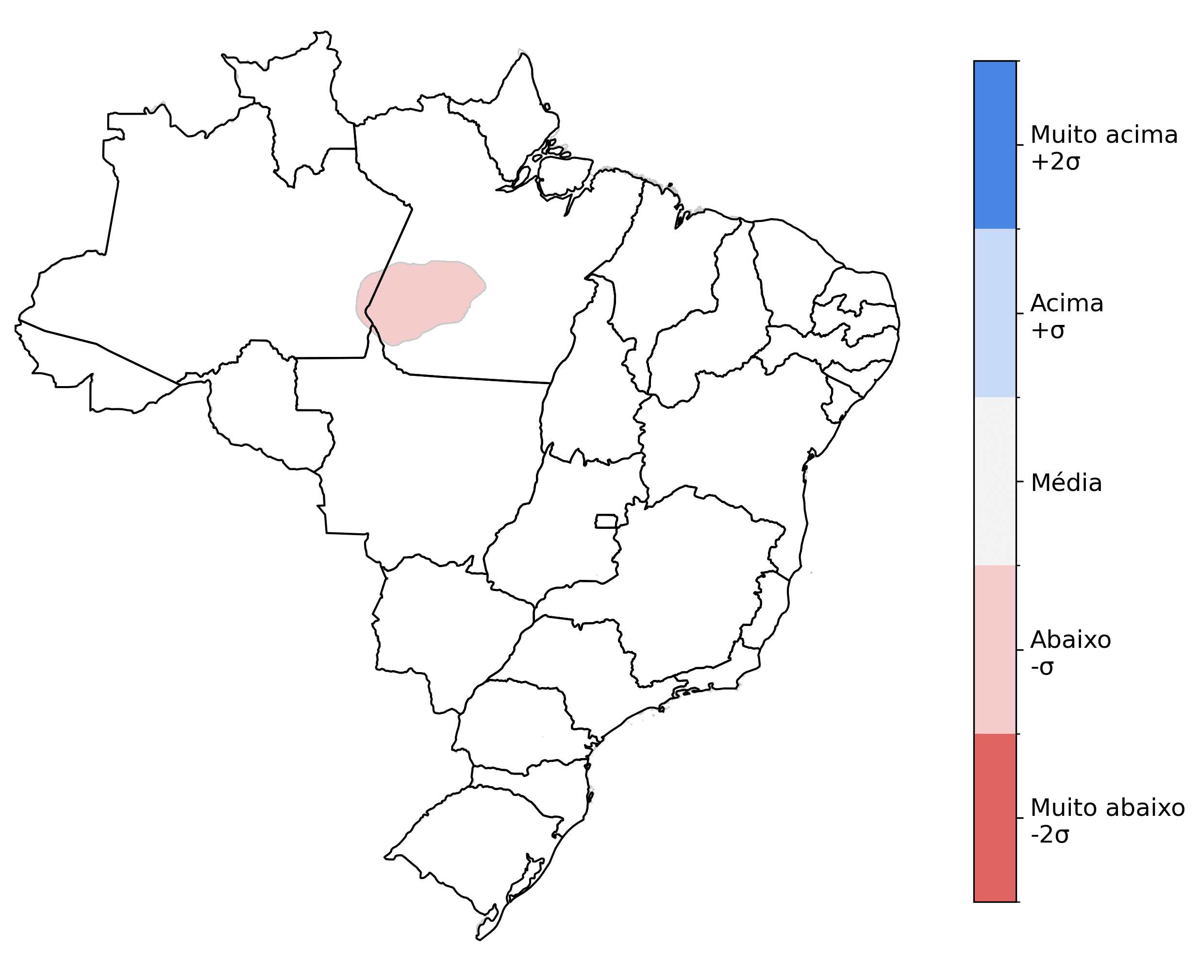 Fig. 4: Tendência de chuva para setembro com desvio em relação ao que é normal para o mês