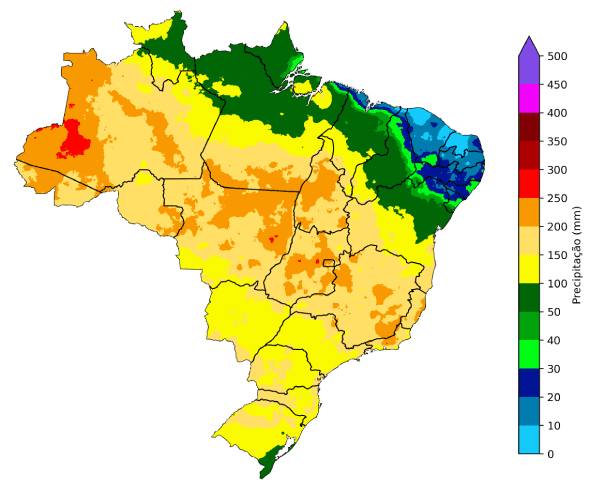 Fig. 5: Climatologia de precipitação em novembro